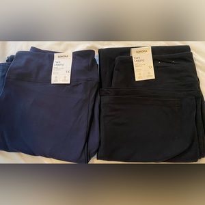 2 pair Sonoma flare leggings.